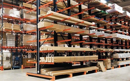 Cantilever Rack for Springboro warehouses