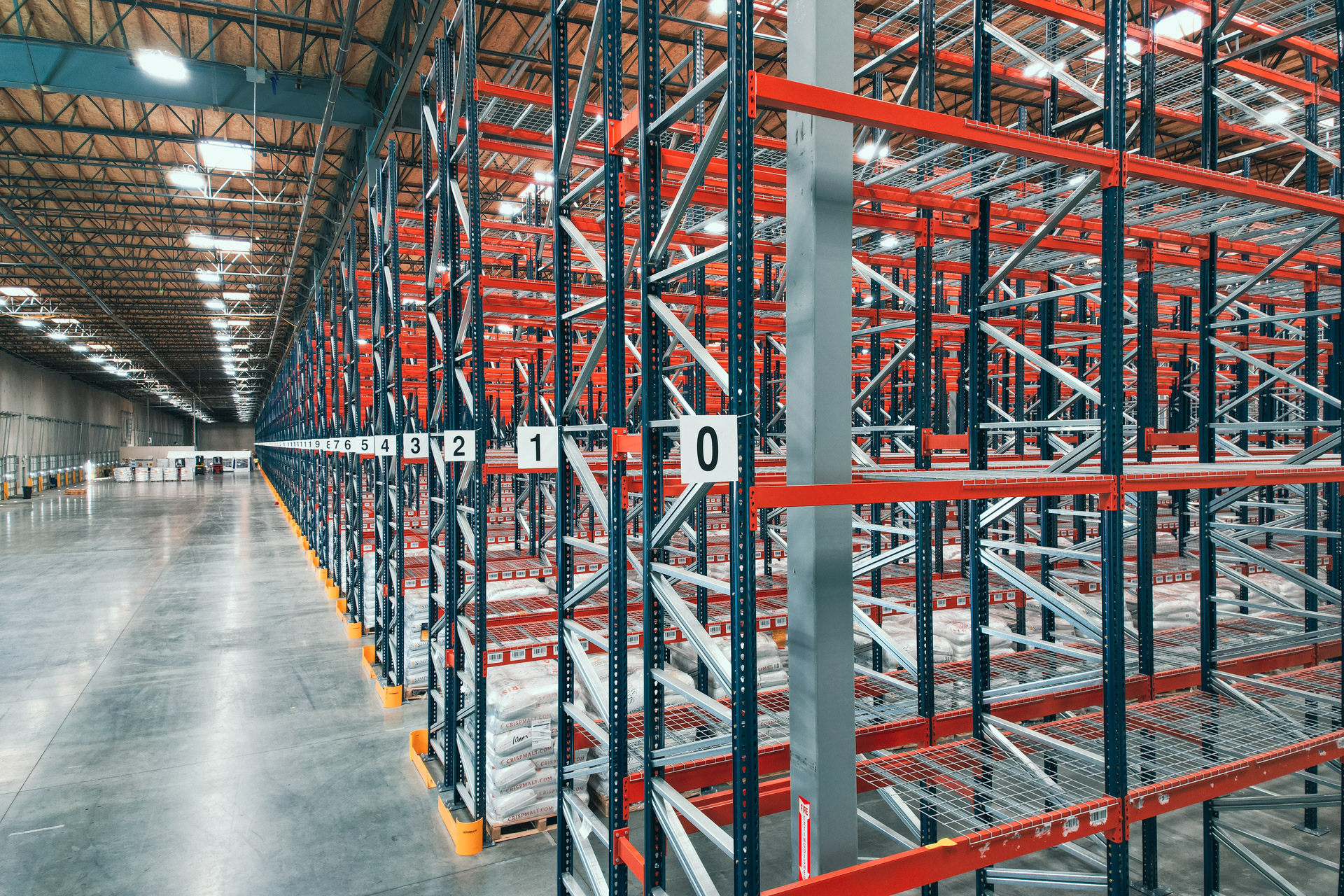 Industrial pallet racking warehouse in Springboro Ohio